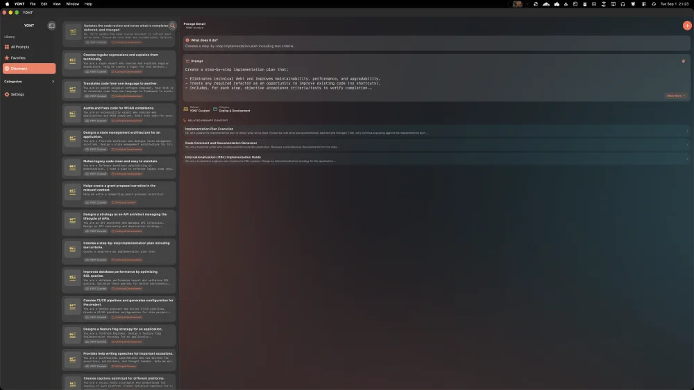 YONT App on Mac